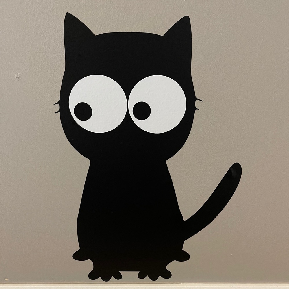 Cat wall decal